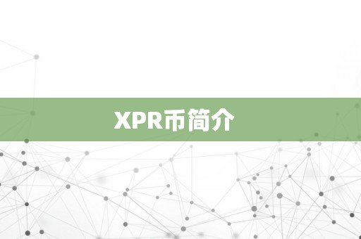 XPR币简介  