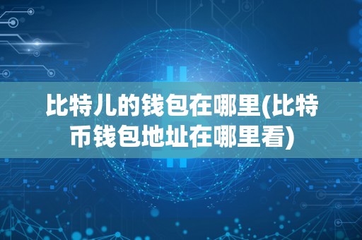 比特儿的钱包在哪里(比特币钱包地址在哪里看)