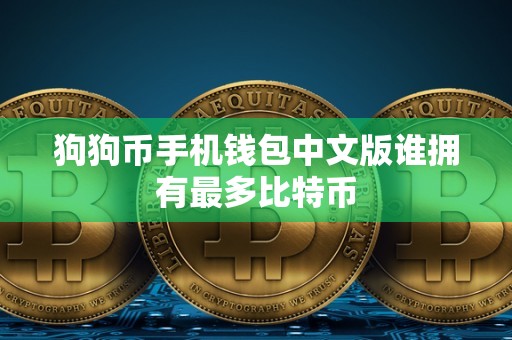 狗狗币手机钱包中文版谁拥有最多比特币