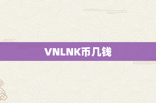 VNLNK币几钱