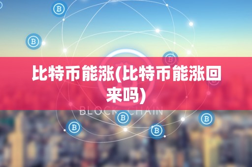 比特币能涨(比特币能涨回来吗)