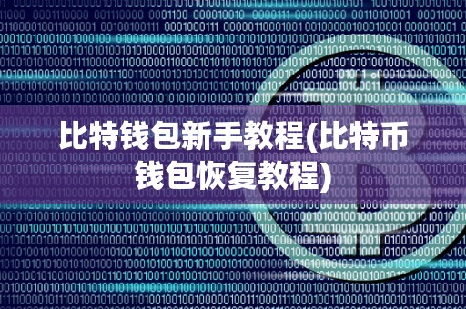 比特钱包新手教程(比特币钱包恢复教程)