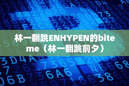 林一翻跳ENHYPEN的biteme（林一翻跳前夕）