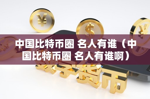 中国比特币圈 名人有谁（中国比特币圈 名人有谁啊）