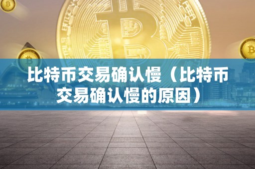 比特币交易确认慢（比特币交易确认慢的原因）