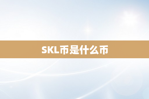 SKL币是什么币