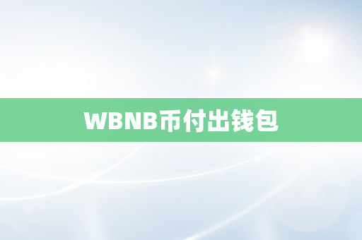 WBNB币付出钱包
