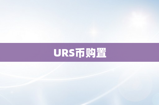 URS币购置