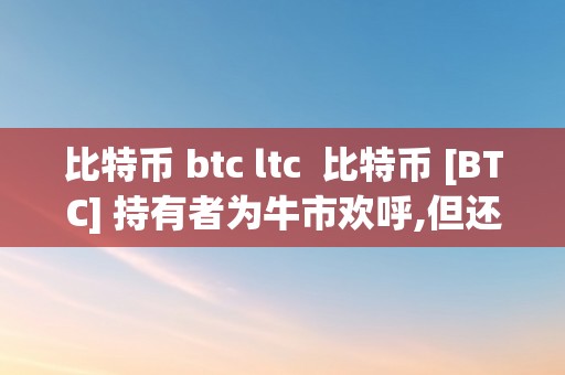 比特币 btc ltc  比特币 [BTC] 持有者为牛市欢呼,但还有更多的故事吗?