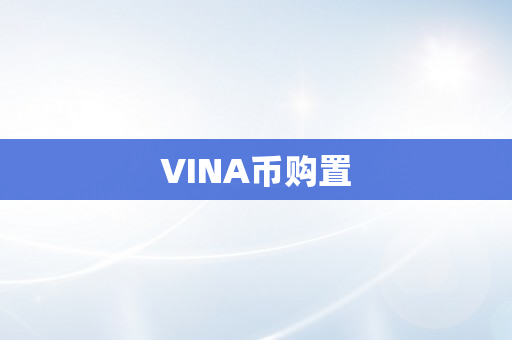 VINA币购置