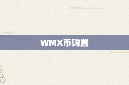 WMX币购置
