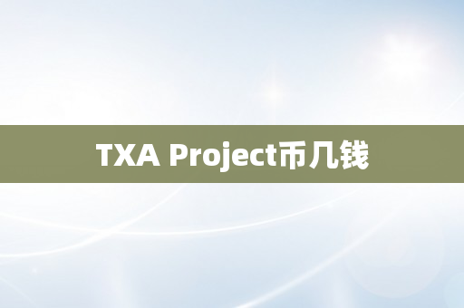 TXA Project币几钱
