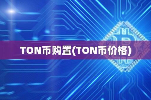 TON币购置(TON币价格)