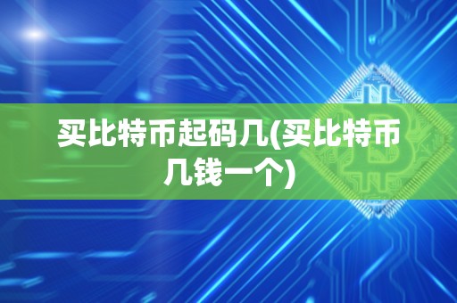 买比特币起码几(买比特币几钱一个)